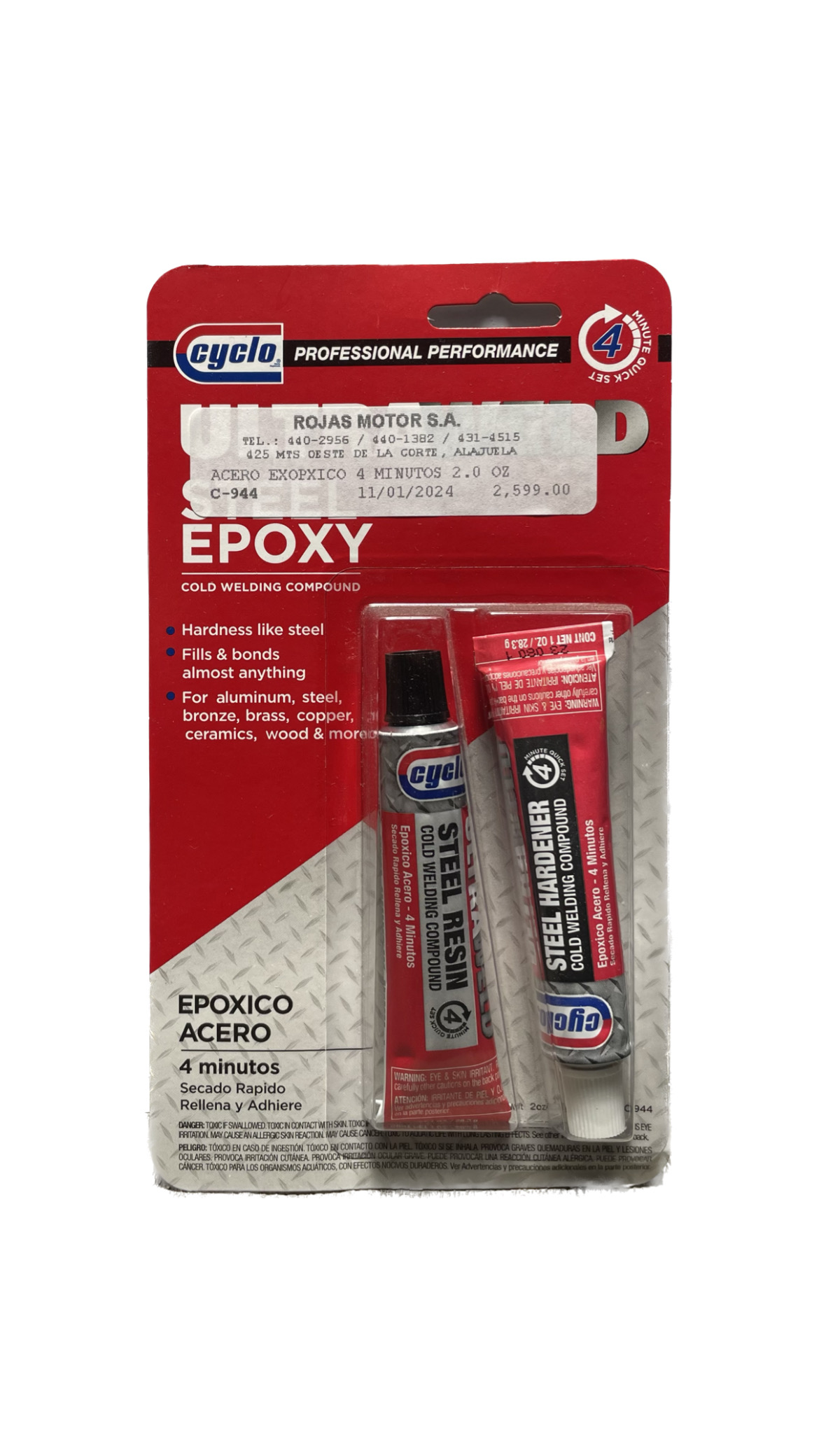 Acero exopxico 4 min Repuestos Carros Vehiculos Costa Rica Automotrices